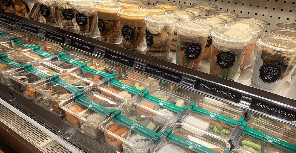 Grab and Go items in supermarket